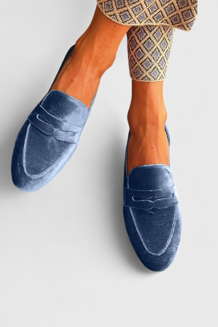 Mocasines de terciopelo para mujer, clásicos, sin cordones, para uso diario