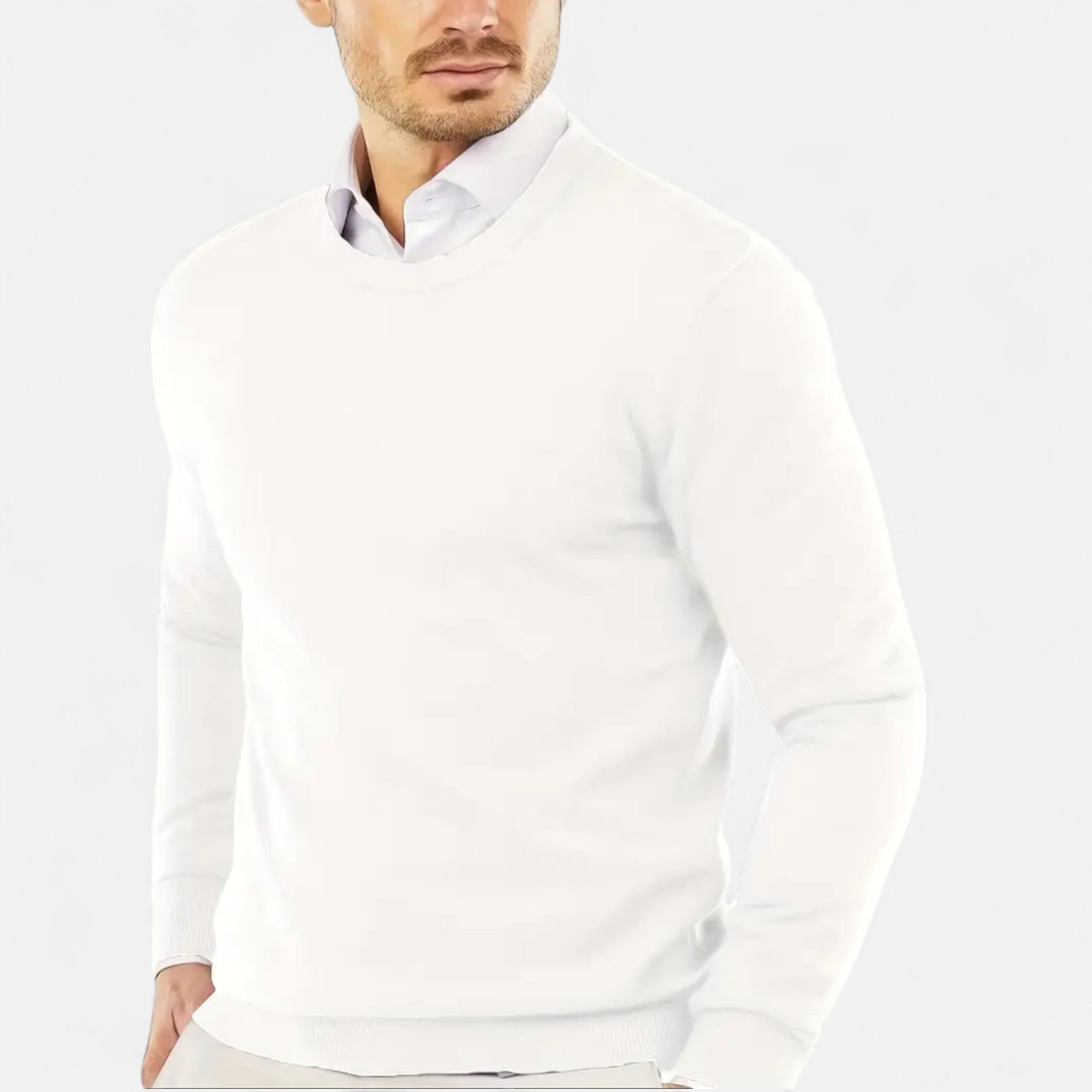Valmonti | Men’s Round Neck Knit Sweater