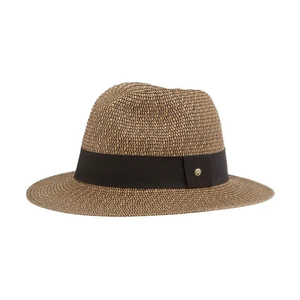 Damski pleciony kapelusz przeciwsłoneczny fedora z ozdobną wstążką