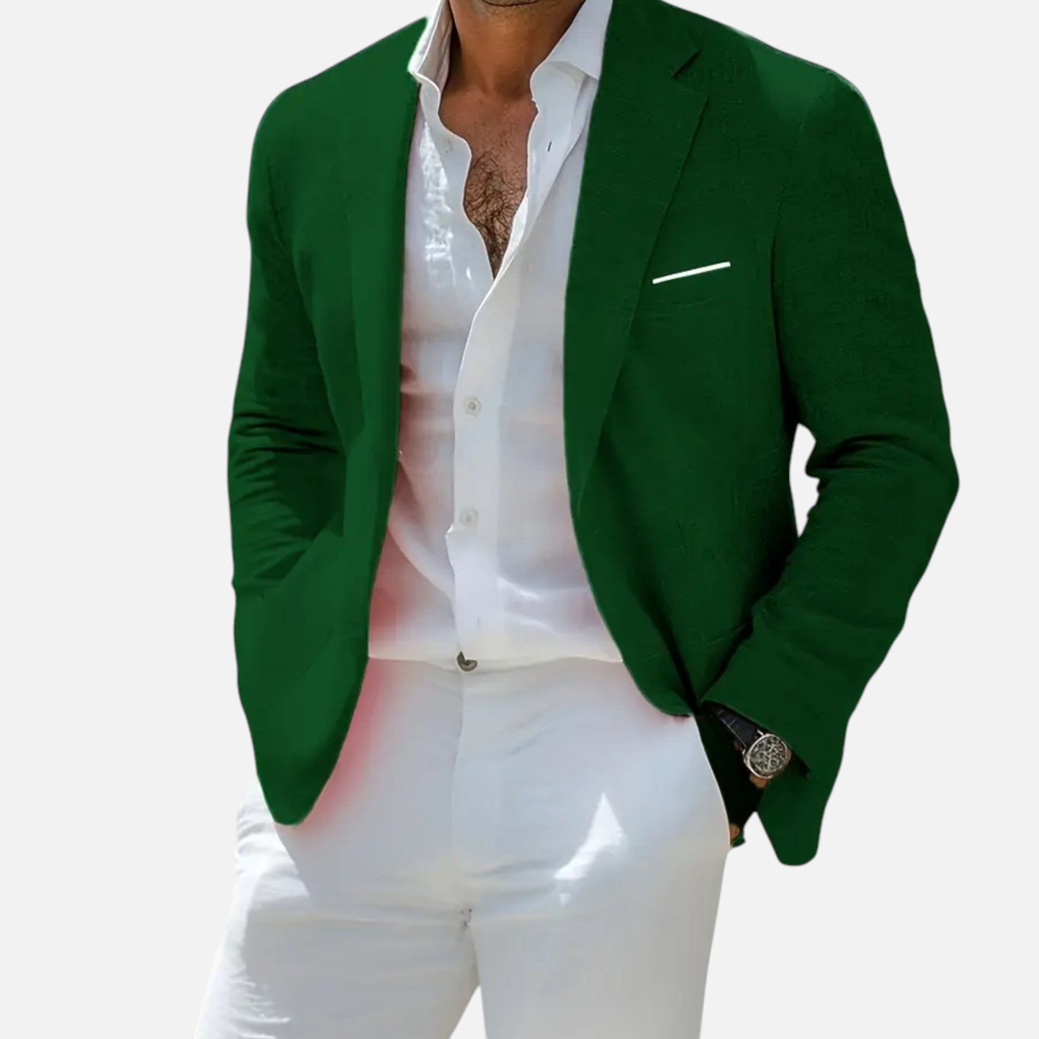 Valmonti | Men’s Blazer – Royal Single-Breasted Elegance