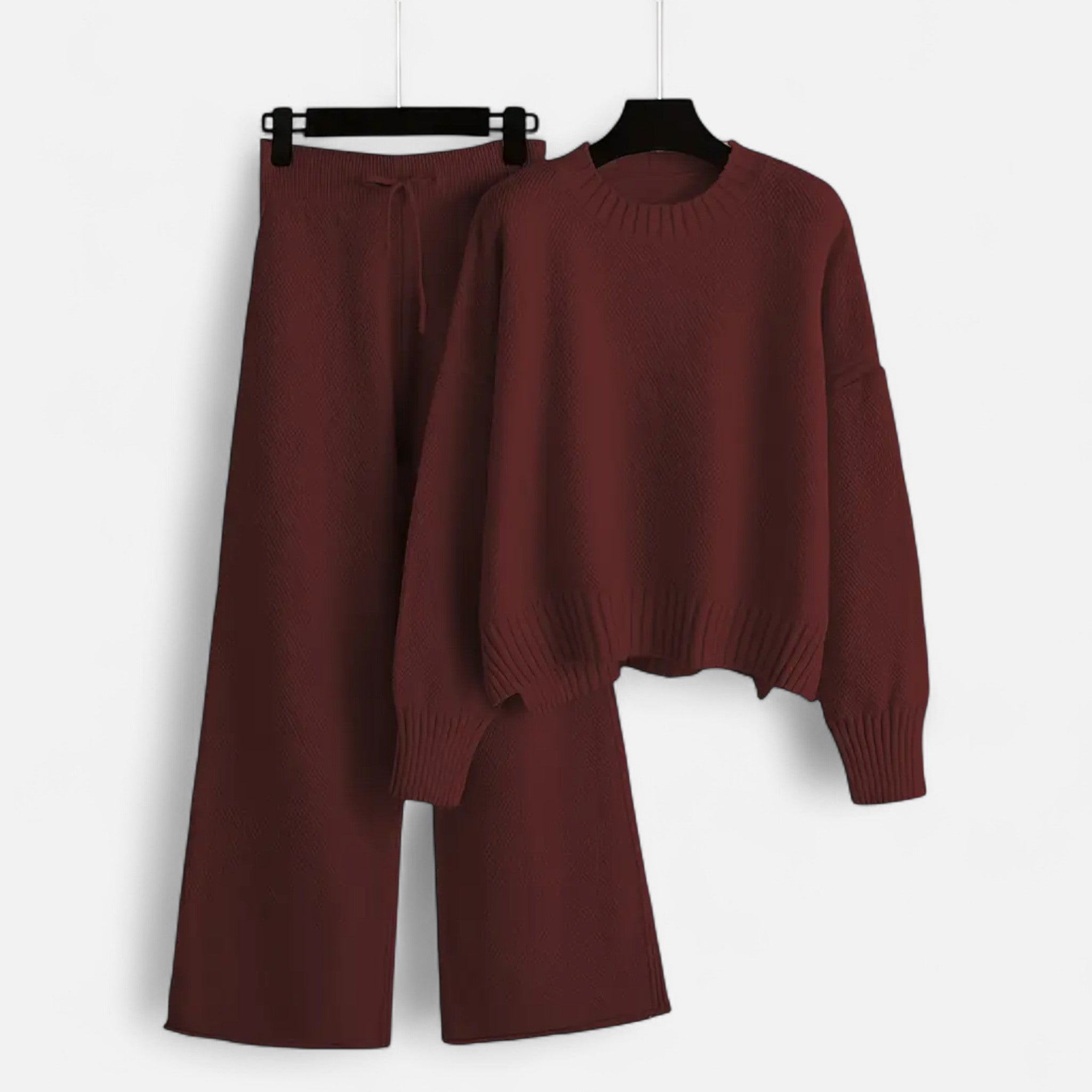 Valmonti | Women’s Wool Blend Sweater & Pants Set