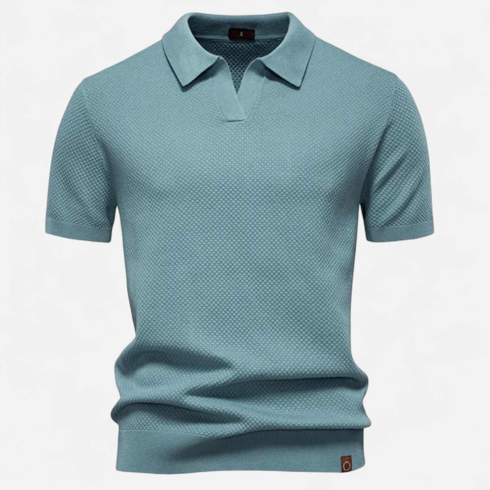 Valmonti | Men’s Pineapple Wool Polo Shirt