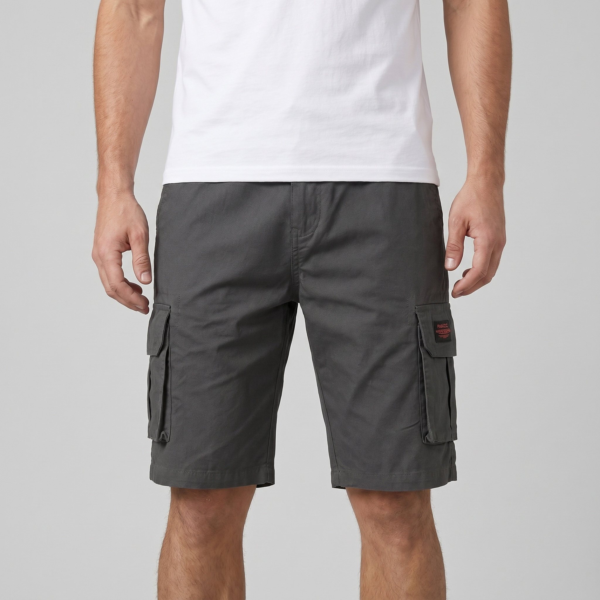 Pantaloncini Cargo da Uomo Vestibilità Comoda con Tasche Utility Stile Casual