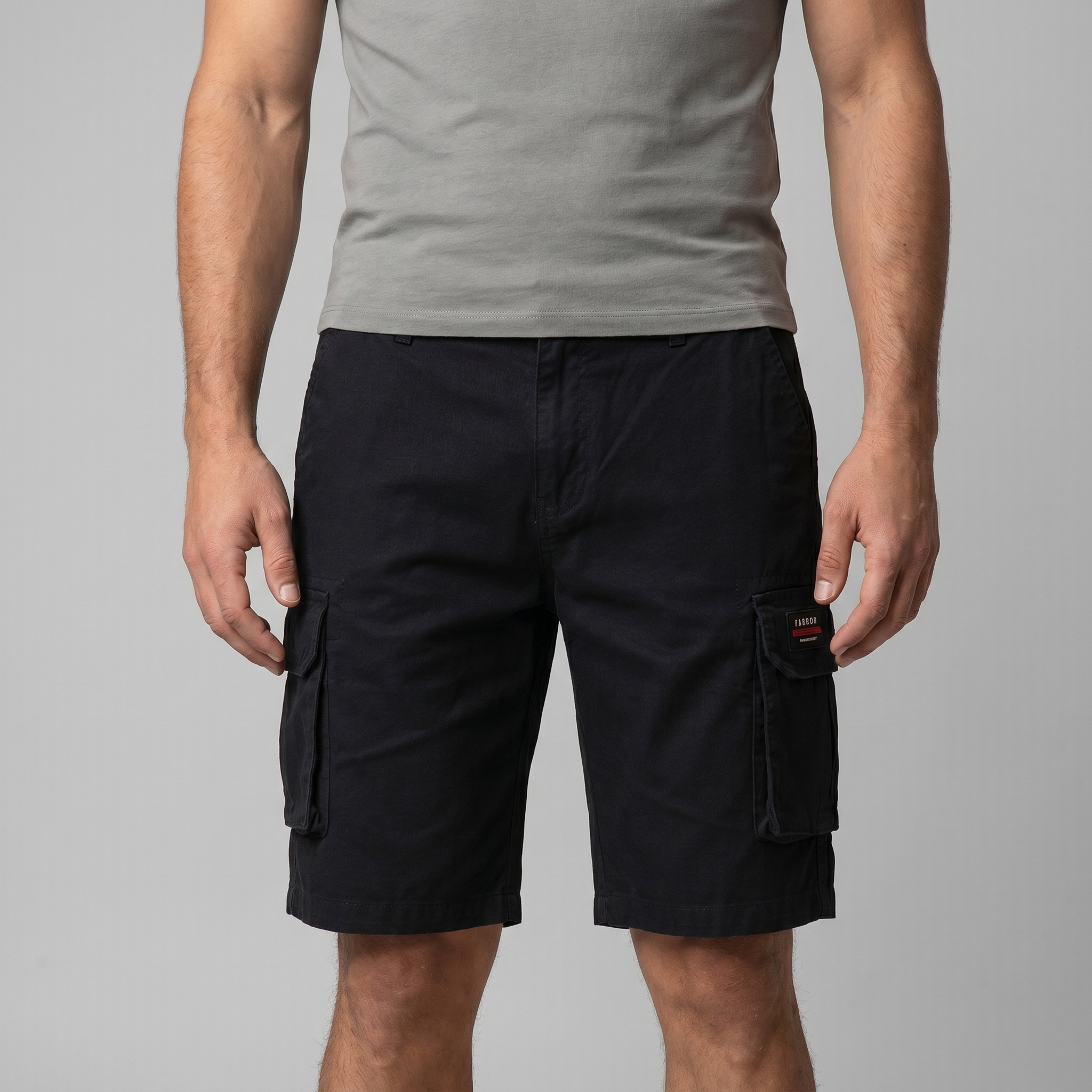 Pantaloncini Cargo da Uomo Vestibilità Comoda con Tasche Utility Stile Casual