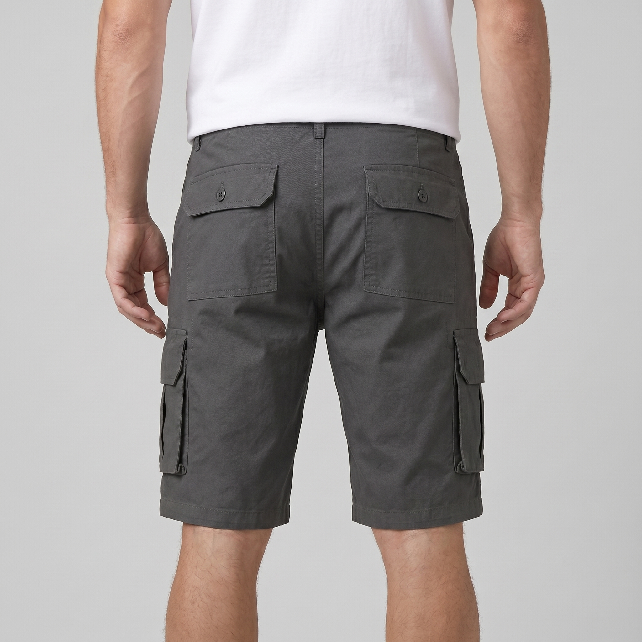 Pantaloncini Cargo da Uomo Vestibilità Comoda con Tasche Utility Stile Casual