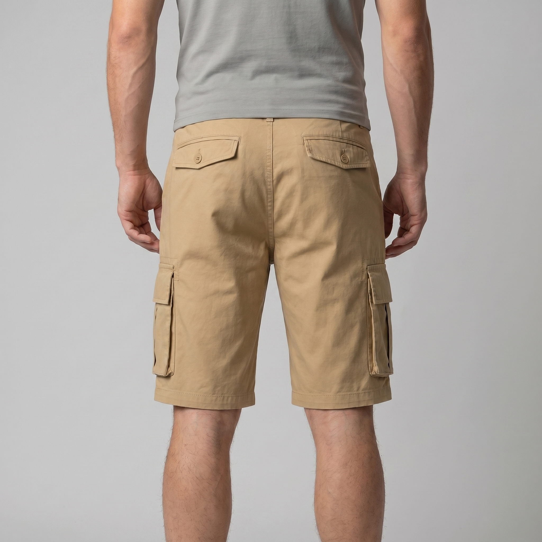 Pantaloncini Cargo da Uomo Vestibilità Comoda con Tasche Utility Stile Casual