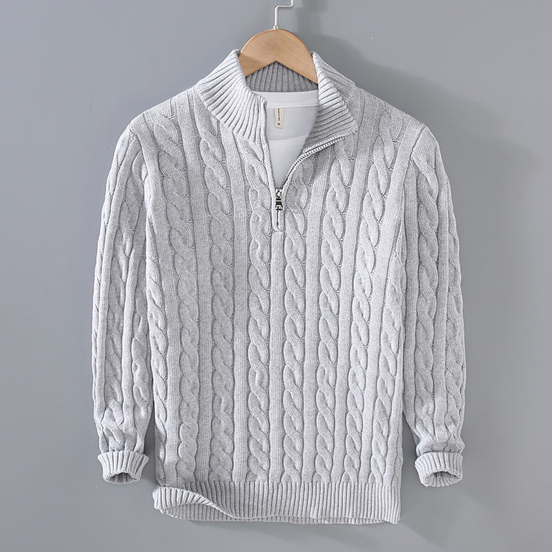 Men’s Knit Jumper – Soft Warm Crew Neck Sweater Comfortable Casual Smart Pullover