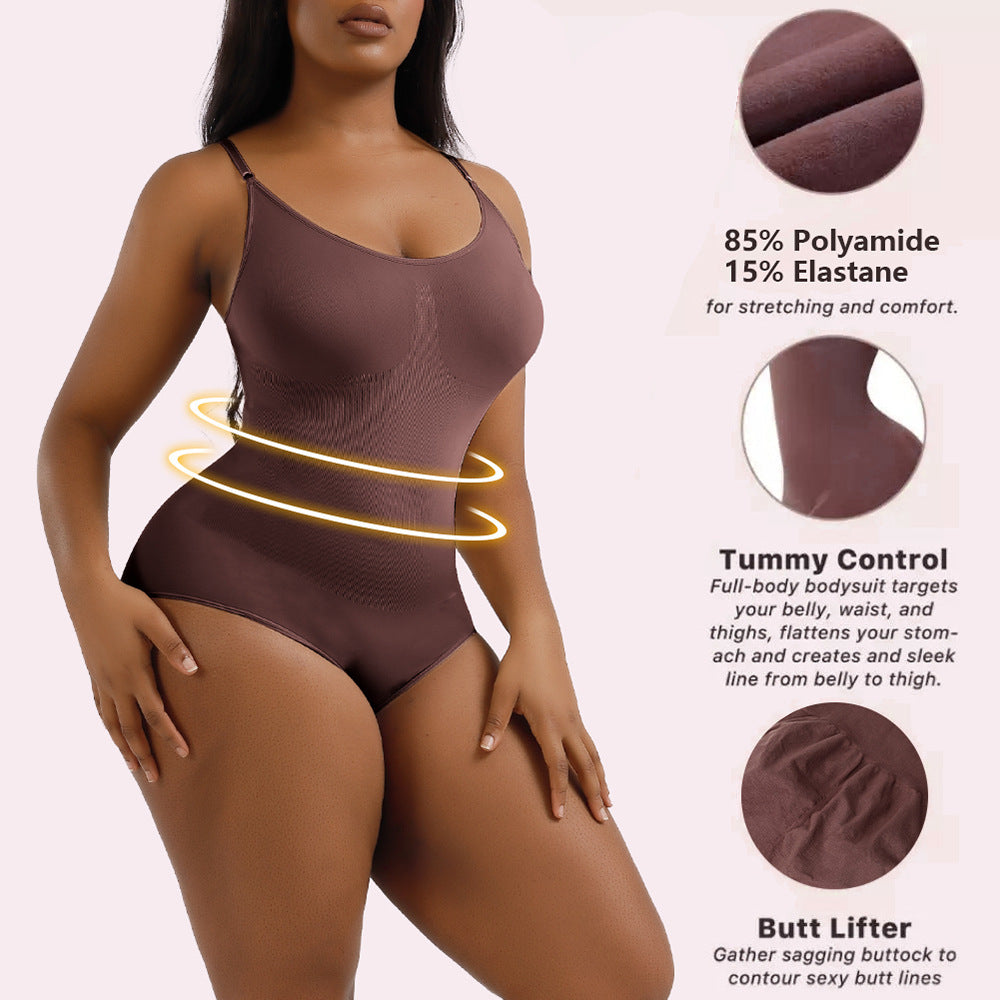 Dameformende bodysuit med justerbare stropper og glat pasform