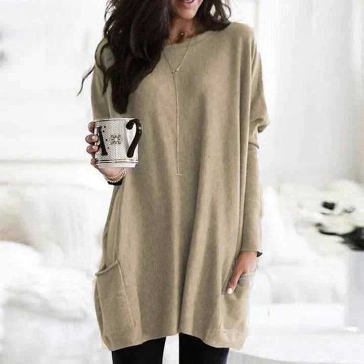 Women’s Casual T-Shirt With Pockets – Comfortable Breathable Soft Stylish Everyday Relaxed Fit