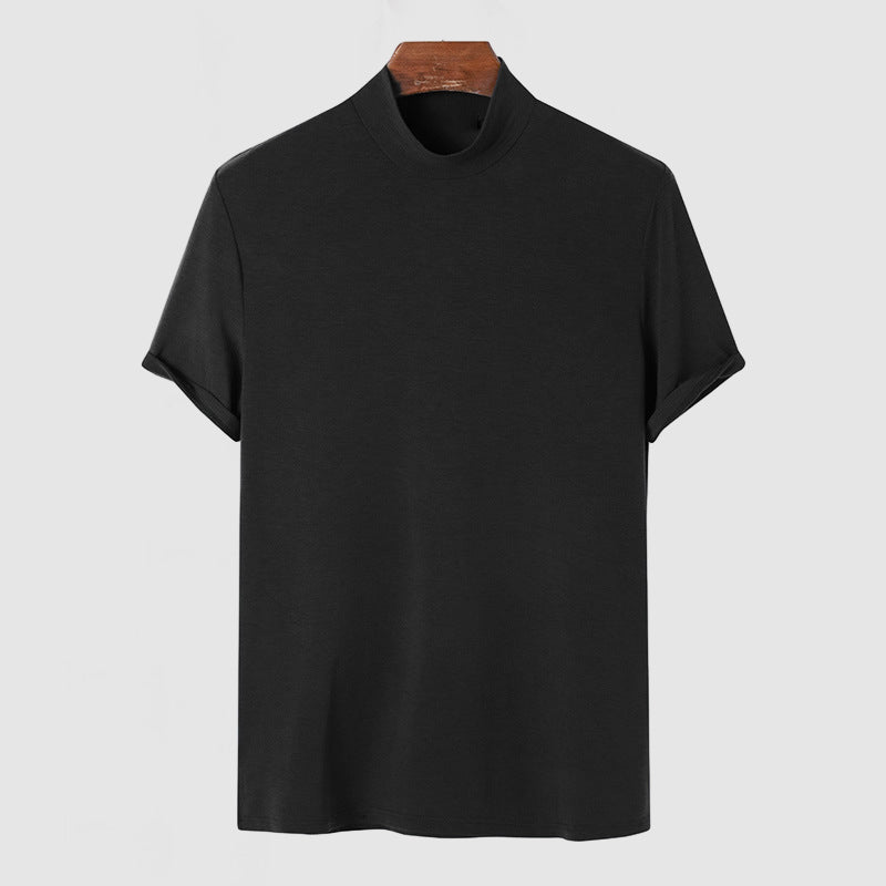 Ανδρικό Πολυτελές T-Shirt από Ελαστικό Βαμβάκι, Άνετο Καθημερινό Casual Μπλουζάκι για Όλες τις Εποχές σε Μαύρο, Λευκό και Γκρι