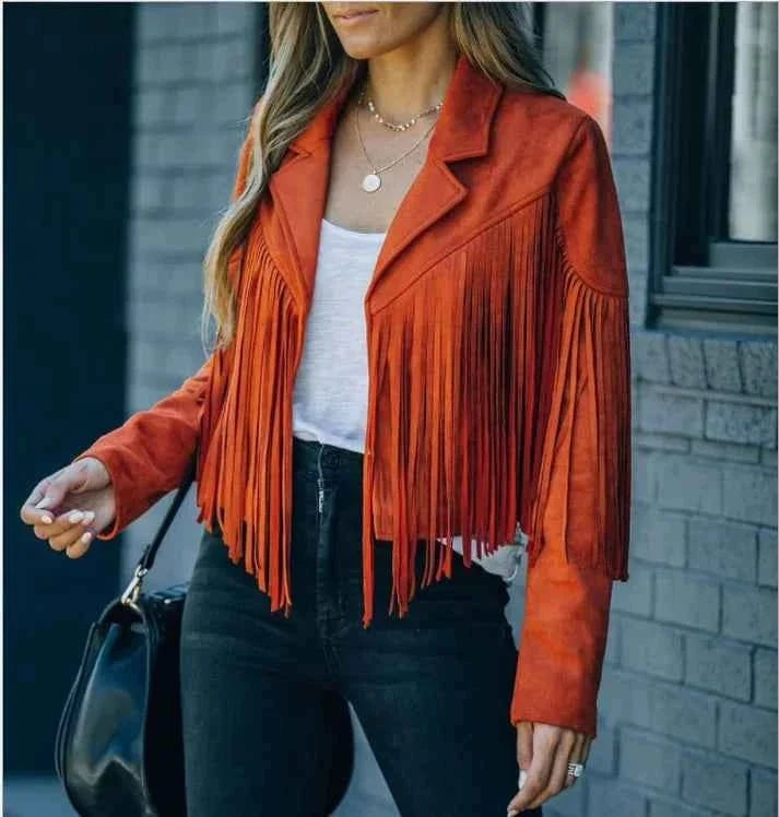 Women’s Western Fringe Jacket – Relaxed Statement Layer for Festivals and Casual Wear