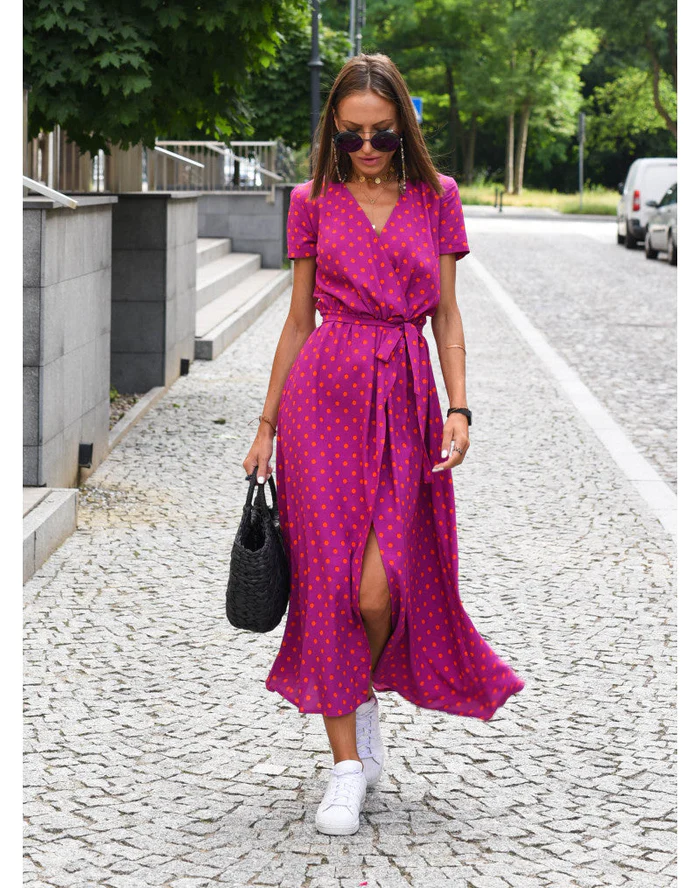Vestido largo de verano estampado para mujer – fluido, transpirable, cómodo, elegante, corte en A, ideal para vacaciones y uso diario