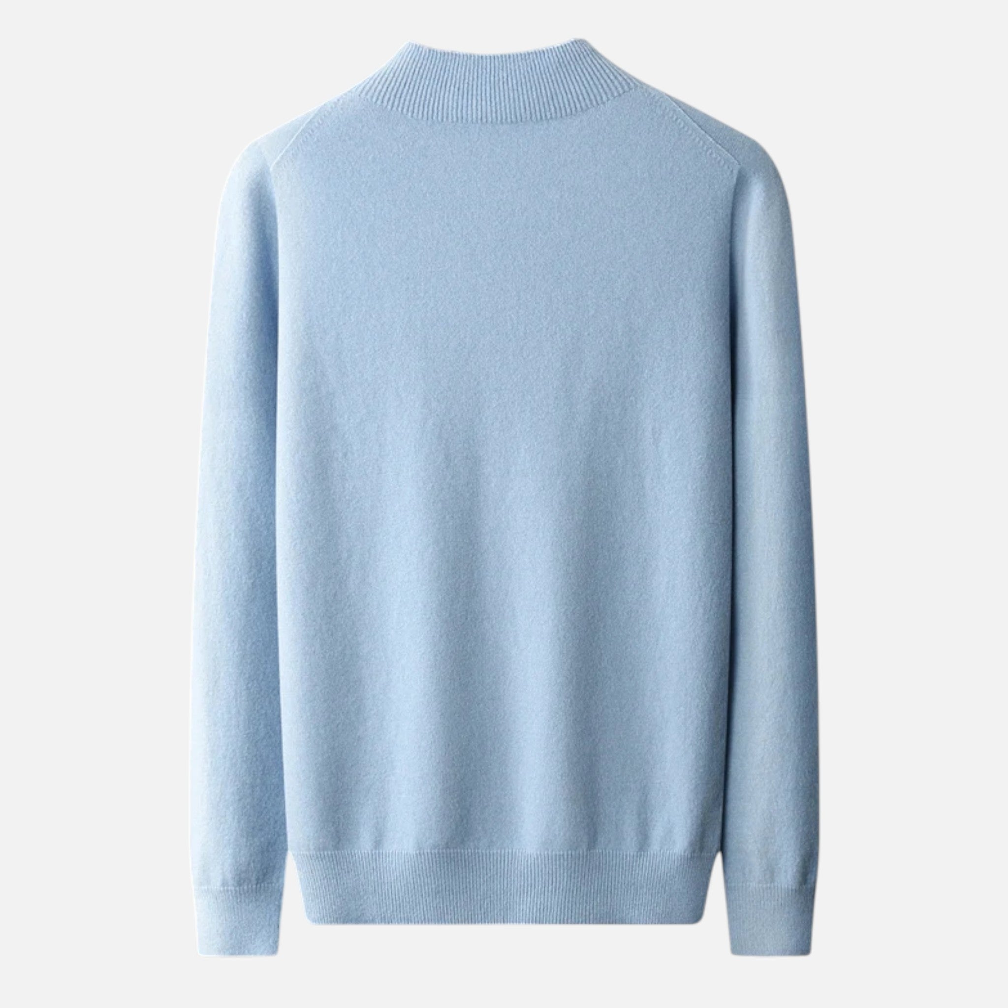 Valmonti | Men’s Pure Wool Half-Turtleneck Sweater