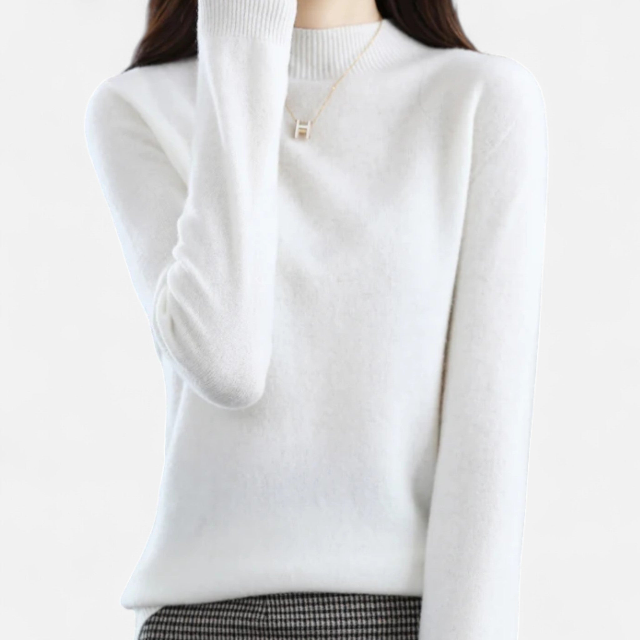Valmonti | Women’s Pure Wool Half-Neck Sweater
