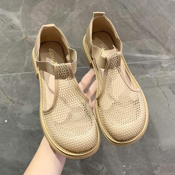 Dame åndbare mesh slip-on gåsko med komfortsål