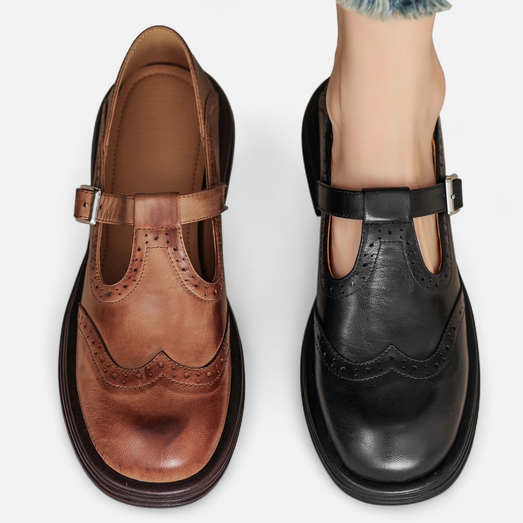 Valmonti | Women’s Mary Jane Heels – Refined Leather Elegance