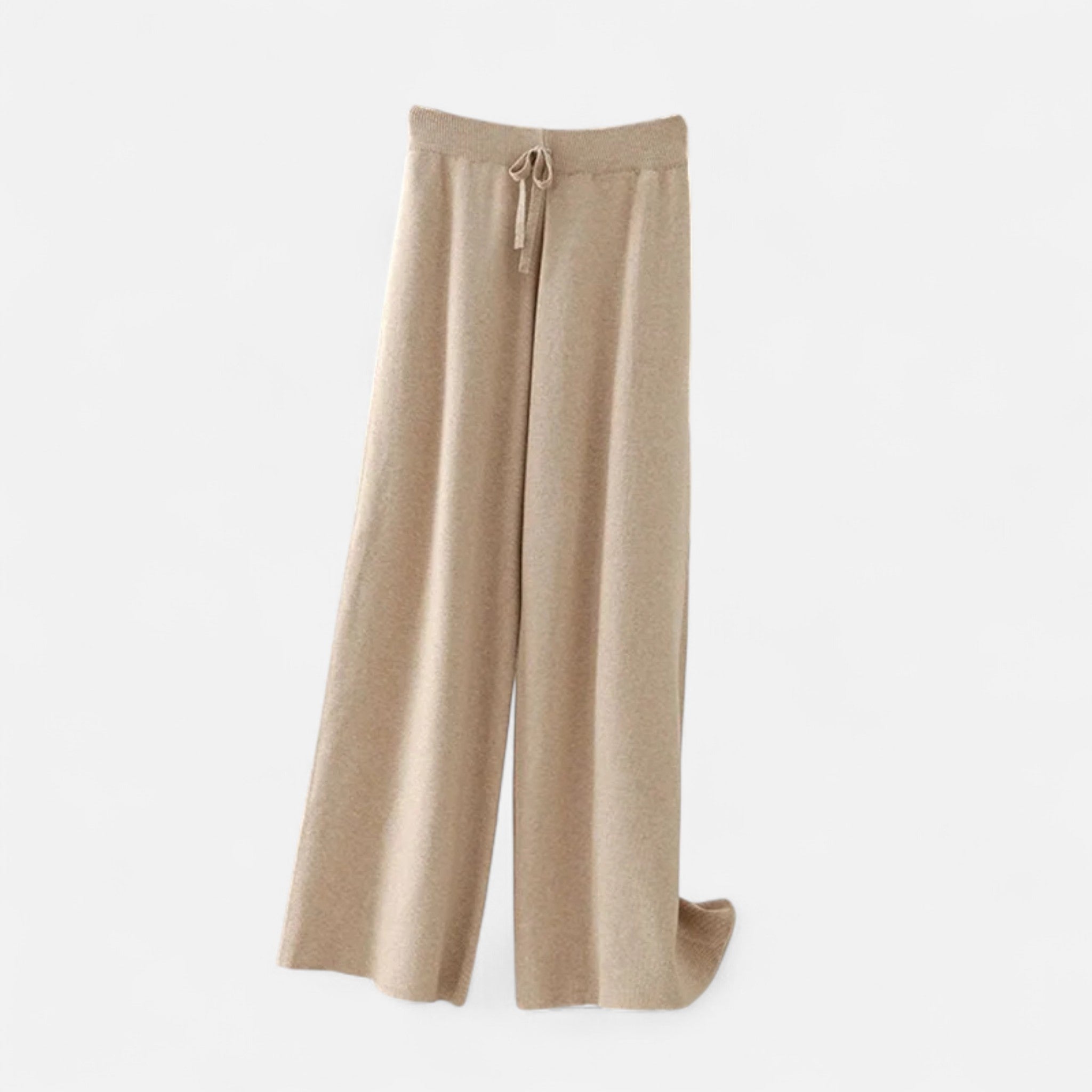 Valmonti | Women’s Knitted Trousers – High-Waist Straight-Leg Elegance