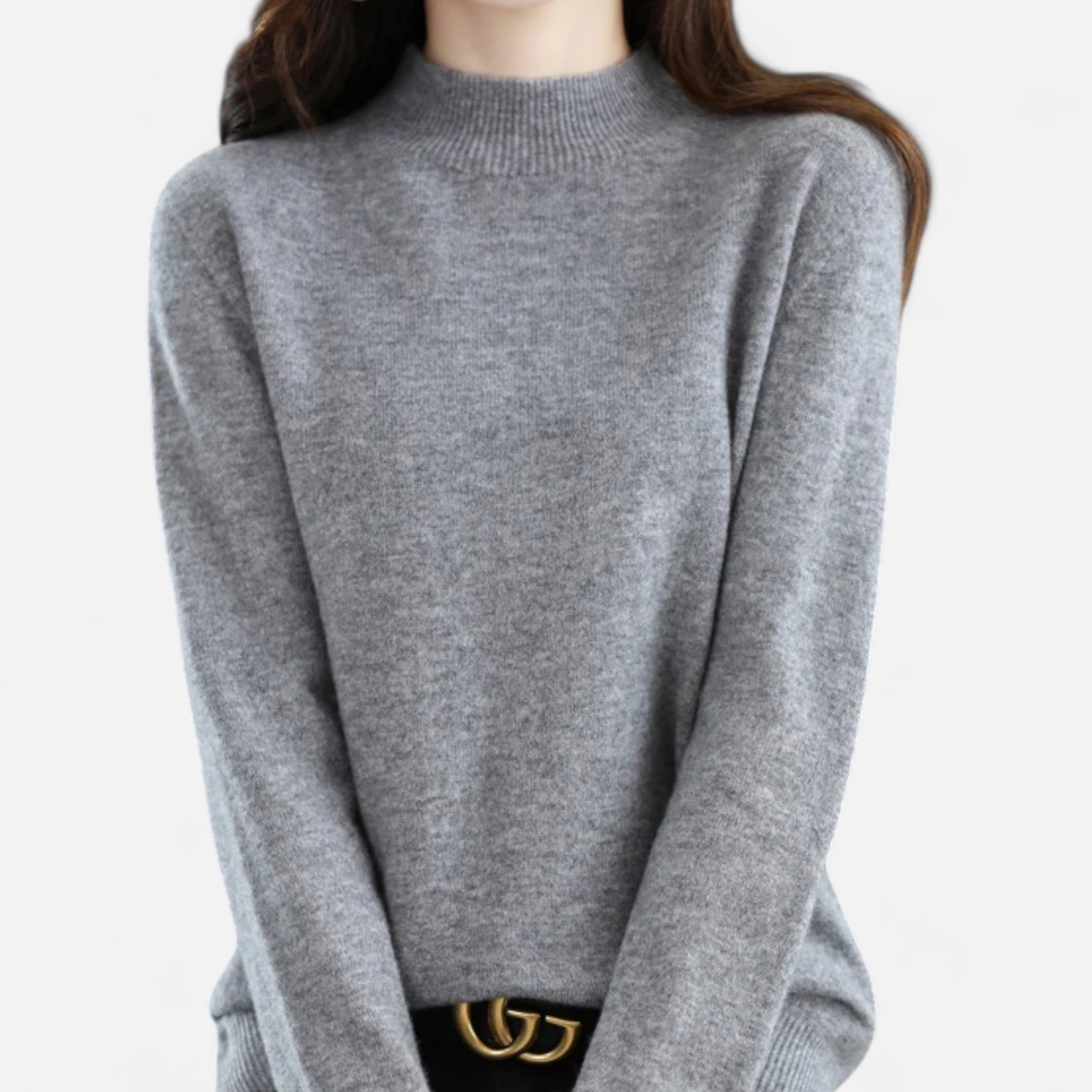 Valmonti | Women’s Pure Wool Half-Neck Sweater