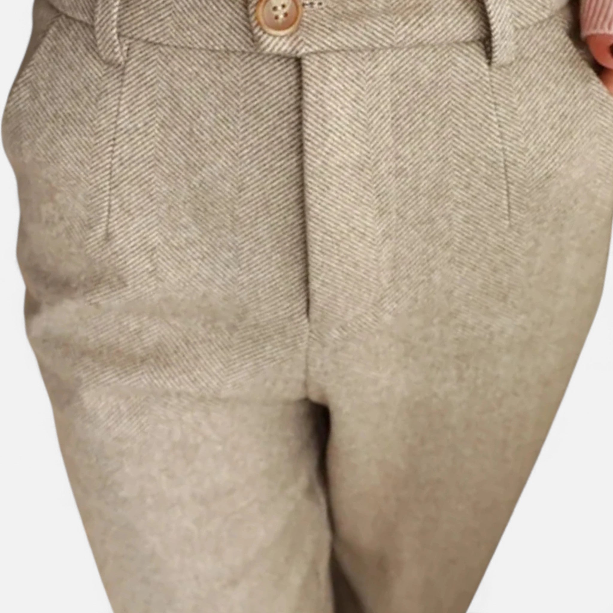 Valmonti | Women’s Wool Pencil Pants – High-Waist Elegance