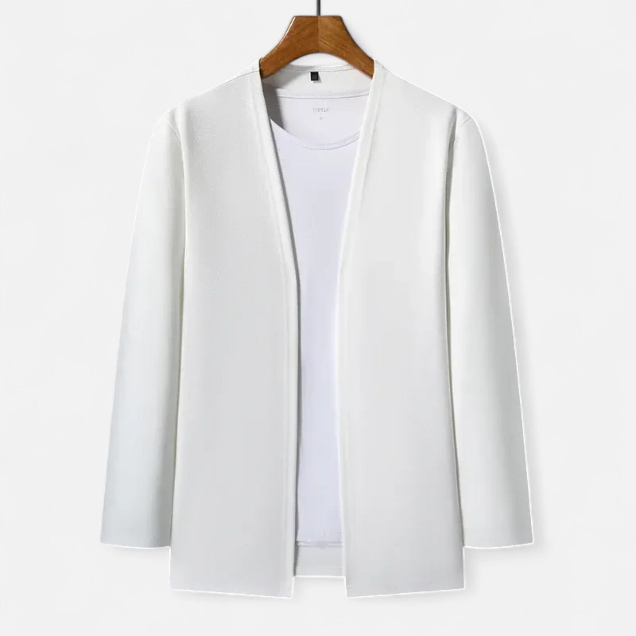 Valmonti | Men’s Cardigan Cloak – Refined Long-Sleeve Elegance