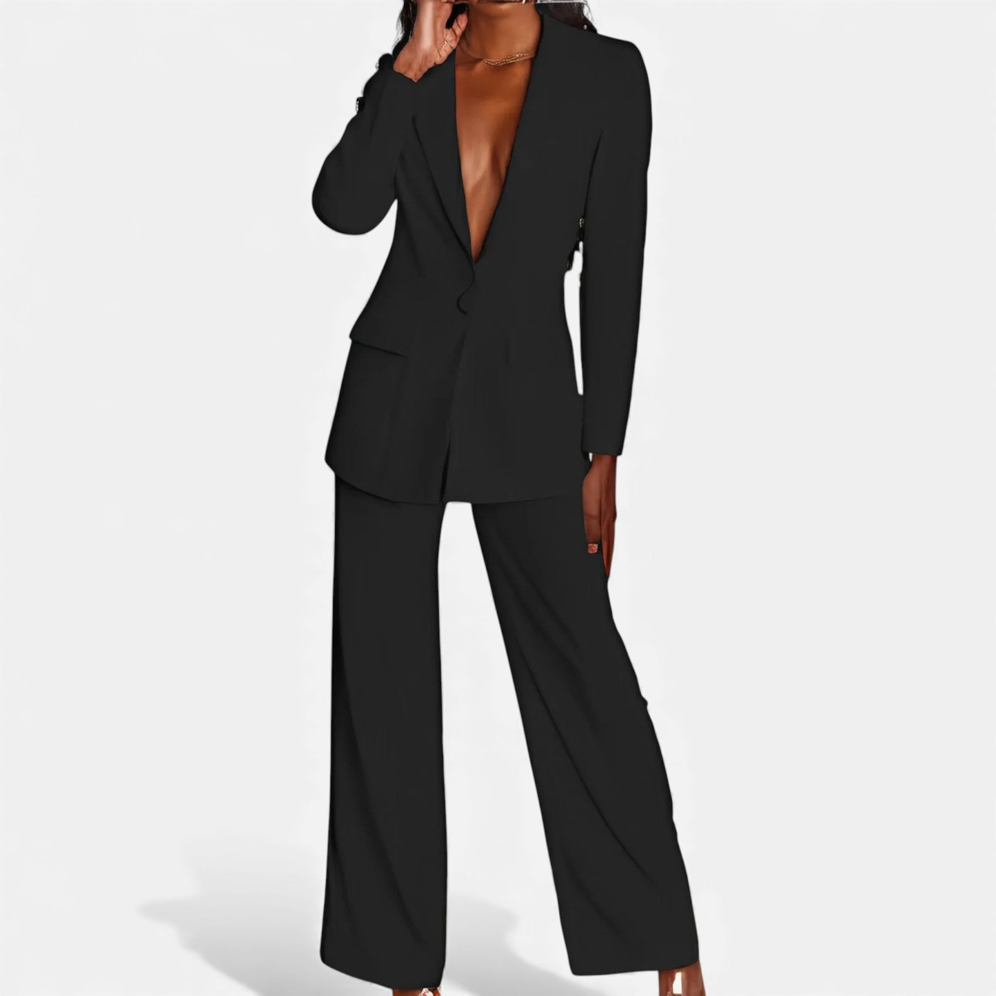 Valmonti | Women’s Business Pantsuit – Classic Tailored Suit