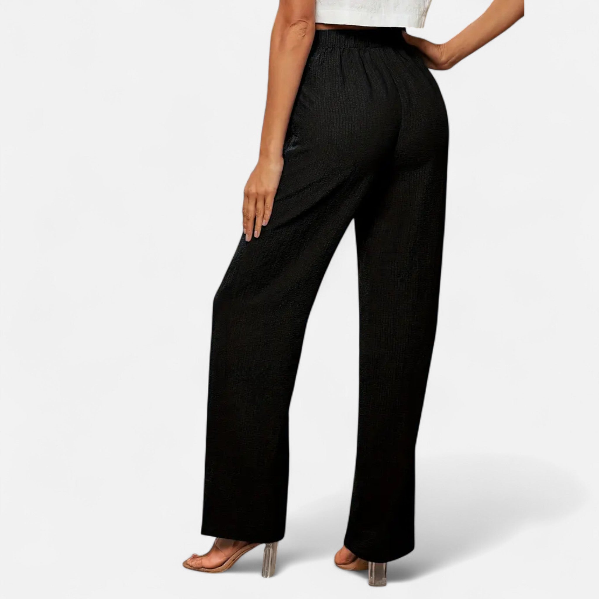 Valmonti | Women’s Straight-Leg Trousers – Timeless High-Waist Style