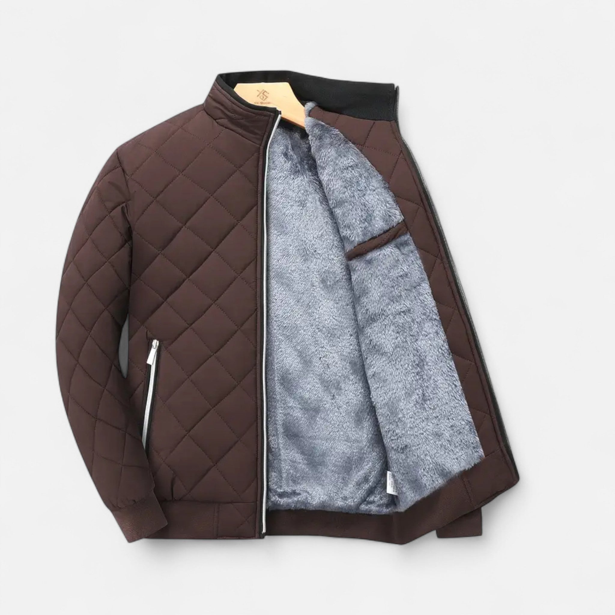 Valmonti | Men’s Quilted Fleece-Lined Winter Jacket