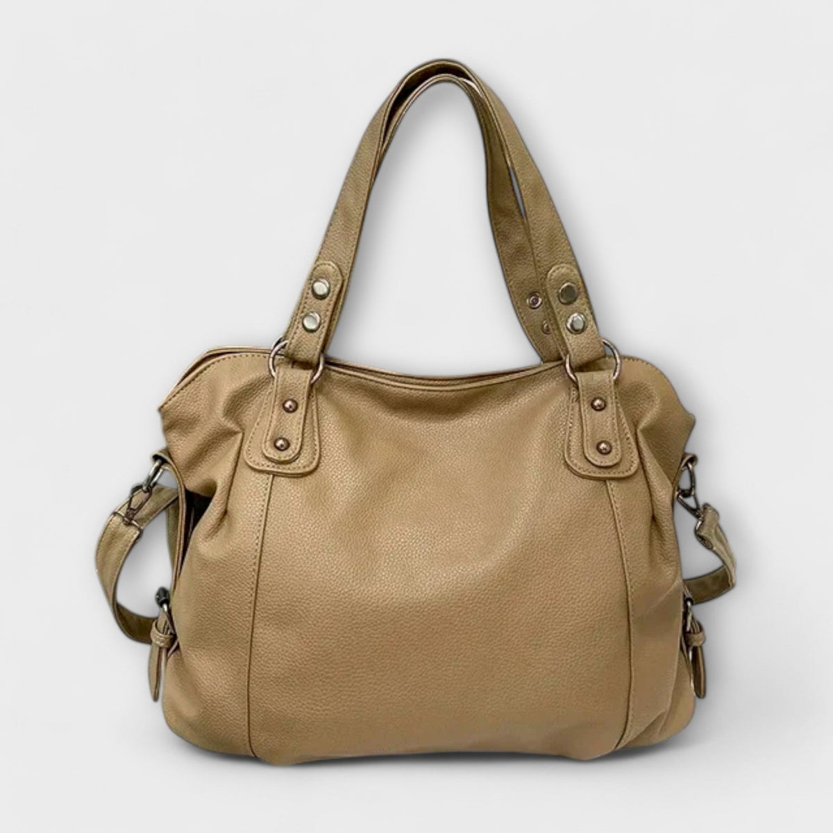 Women’s Large Leather Tote Shoulder Bag – Spacious Multi-Carry Everyday Handbag for Work Travel Shopping Weekend City Wear and Versatile Daily Organisation