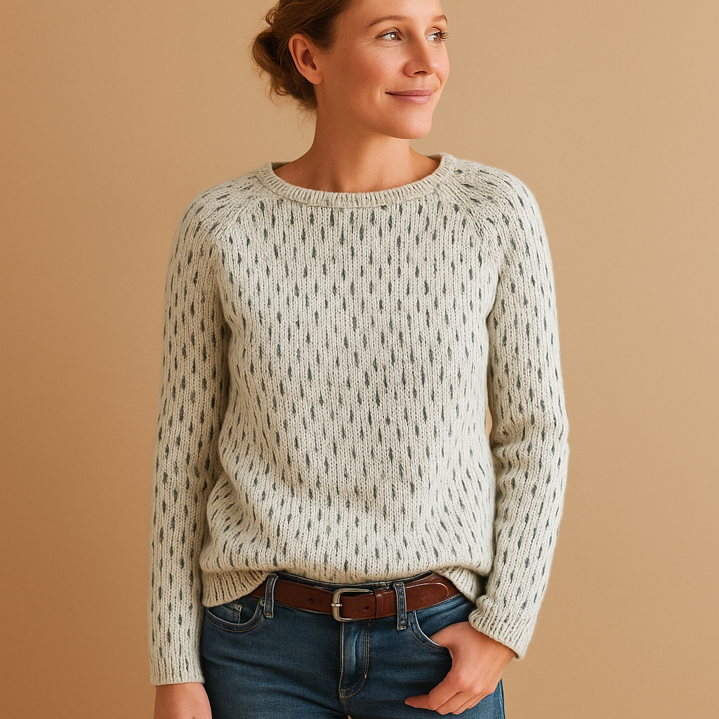 Weicher Strickpullover für Damen mit Rundhalsausschnitt und lockerer Passform – Atmungsaktive Schicht mit langen Ärmeln für den Alltag und schicke Freizeit-Outfits im Winter