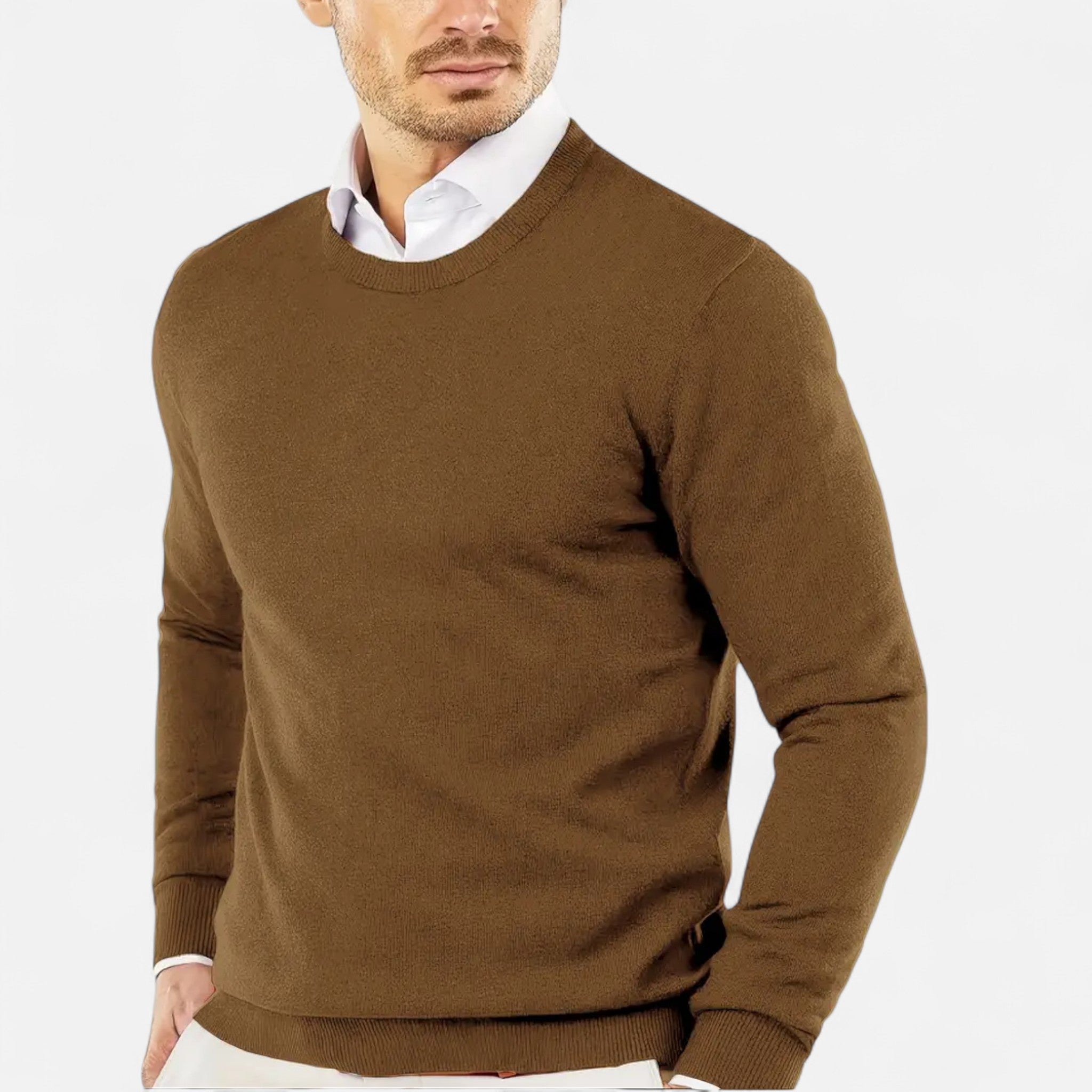 Valmonti | Men’s Round Neck Knit Sweater