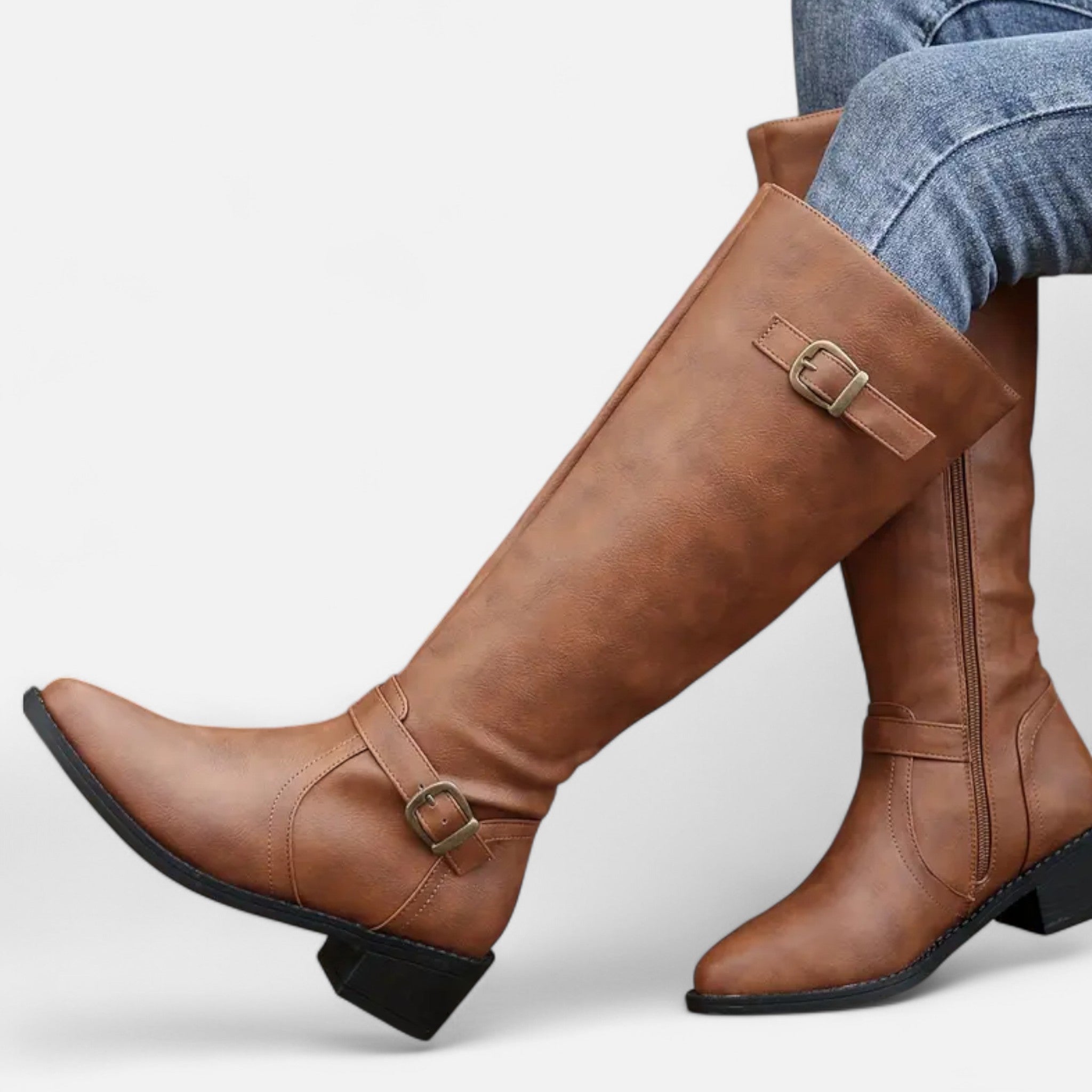 Valmonti | Women’s Pointed-Toe Long Boots