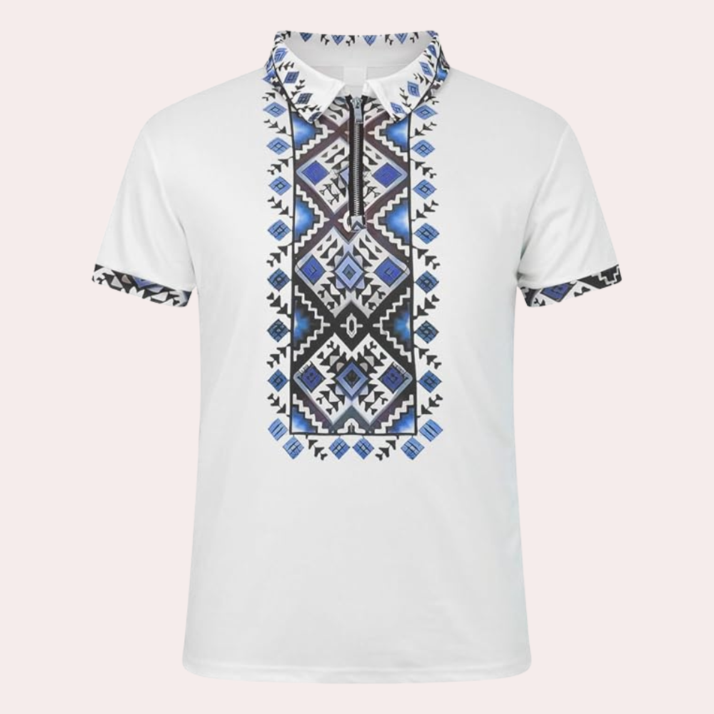 Tricou Polo Bărbați Brodat Model Detaliu Croială Slim Top Casual