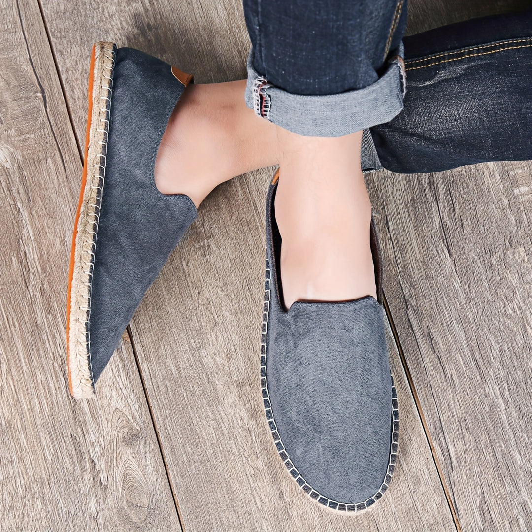 Pánské plátěné espadrilky na nazutí letní mokasíny