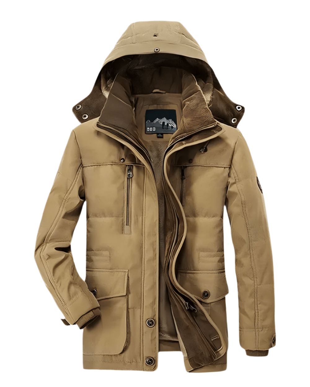 Men’s Hooded Winter Jacket – Insulated Cold Weather Coat for Outdoor and City Wear