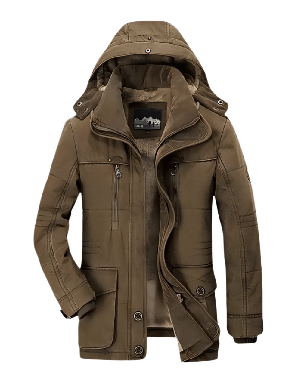 Men’s Hooded Winter Jacket – Insulated Cold Weather Coat for Outdoor and City Wear