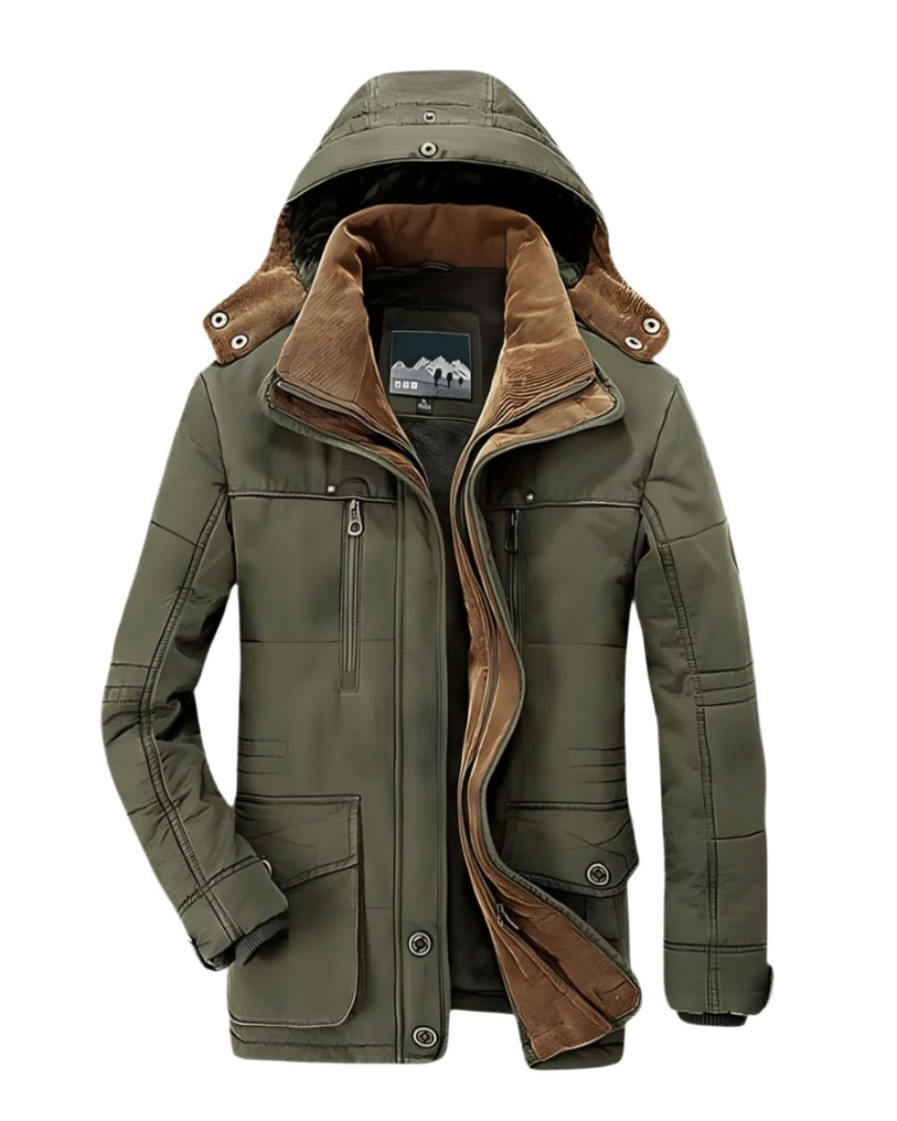 Men’s Hooded Winter Jacket – Insulated Cold Weather Coat for Outdoor and City Wear