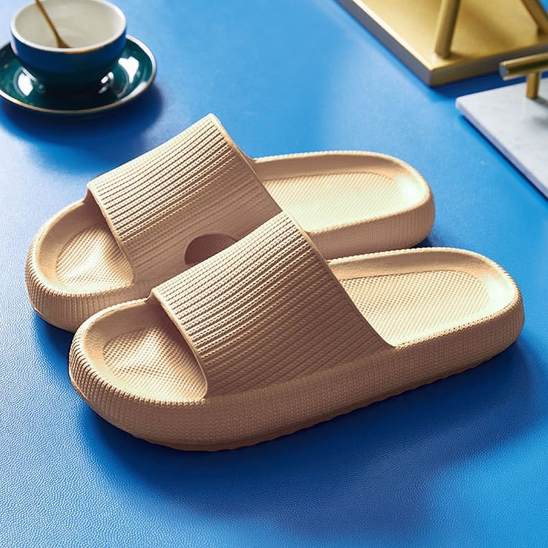 Pantofole da Donna con Fascia Testurizzata Suola Leggera e Imbottita Ciabatte Casual Comfort