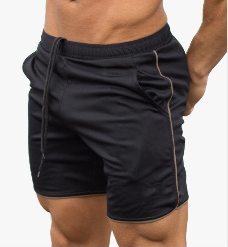Leichte Sportshorts für Herren – Trainingsshorts mit Kordelzug, elastischem Bund und Seitentaschen für Fitnessstudio und Freizeit