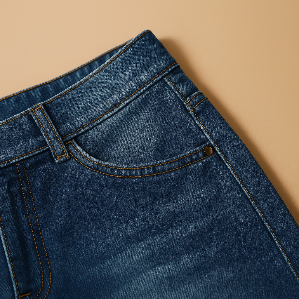 Dámské džíny s vysokým pasem, knoflíky a poklopcem na zip – pohodlný denim s rovnými nohavicemi na každý den