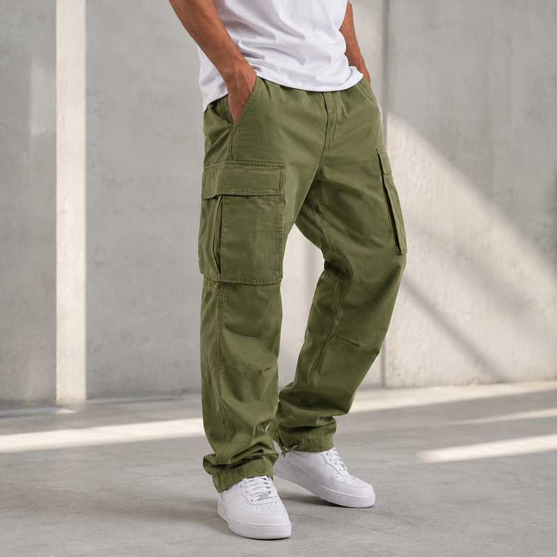 Pantalon cargo décontracté pour homme – pantalon utilitaire à poches multiples pour un usage quotidien et les activités de plein air