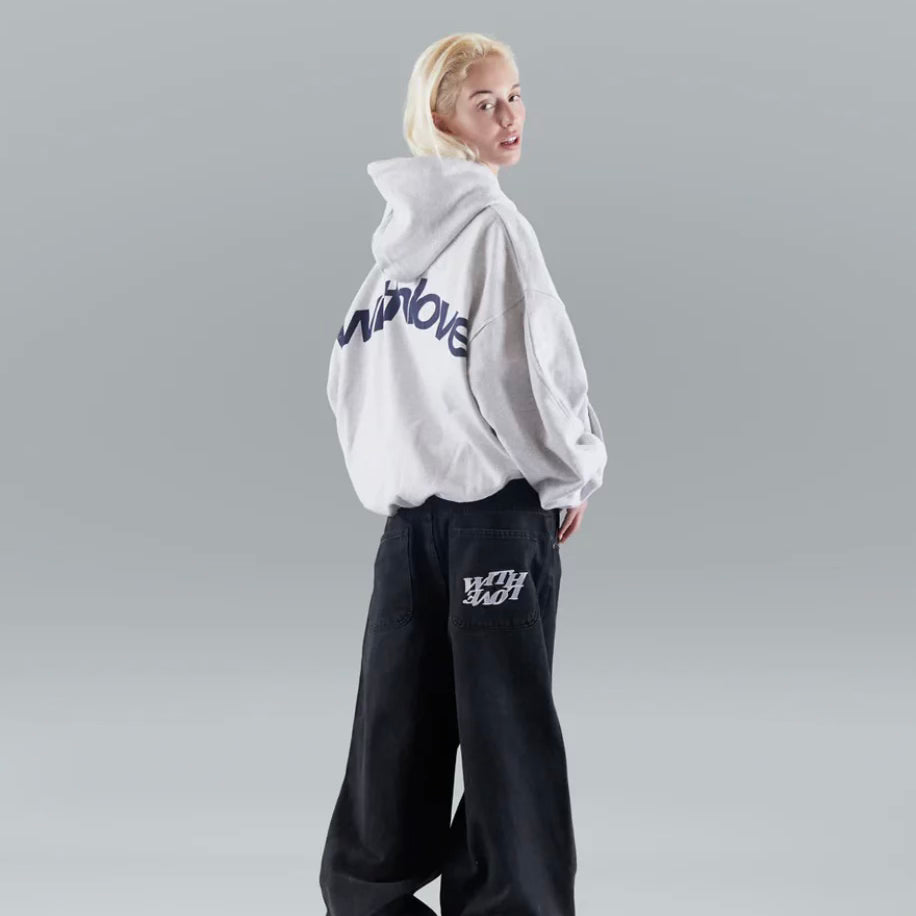 Damska bluza z kapturem Love Premium Komfortowa Nowoczesna Minimalistyczna Trwała Codzienna Casualowa Pulower