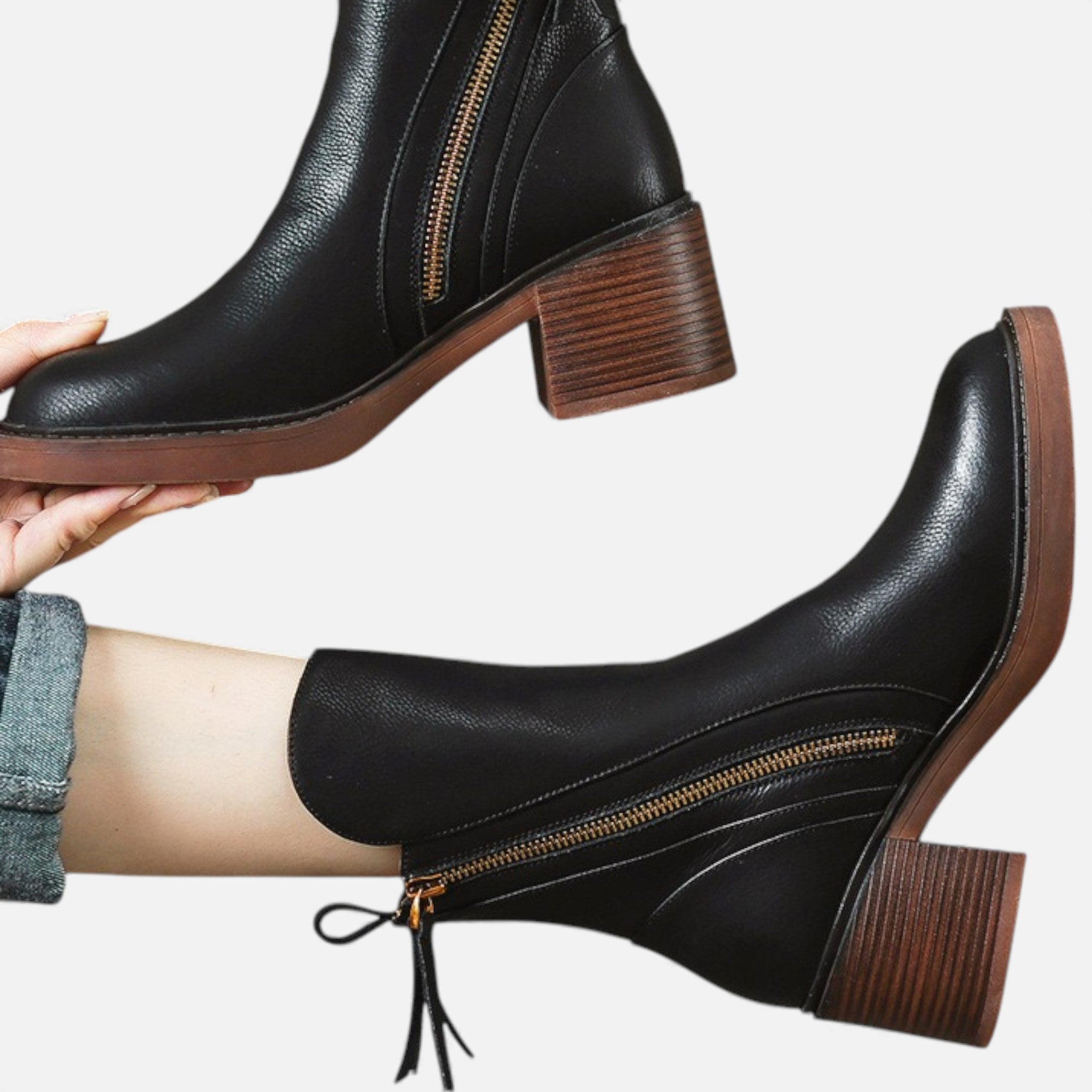 Valmonti | Women’s Classic British‑Style Leather Boots