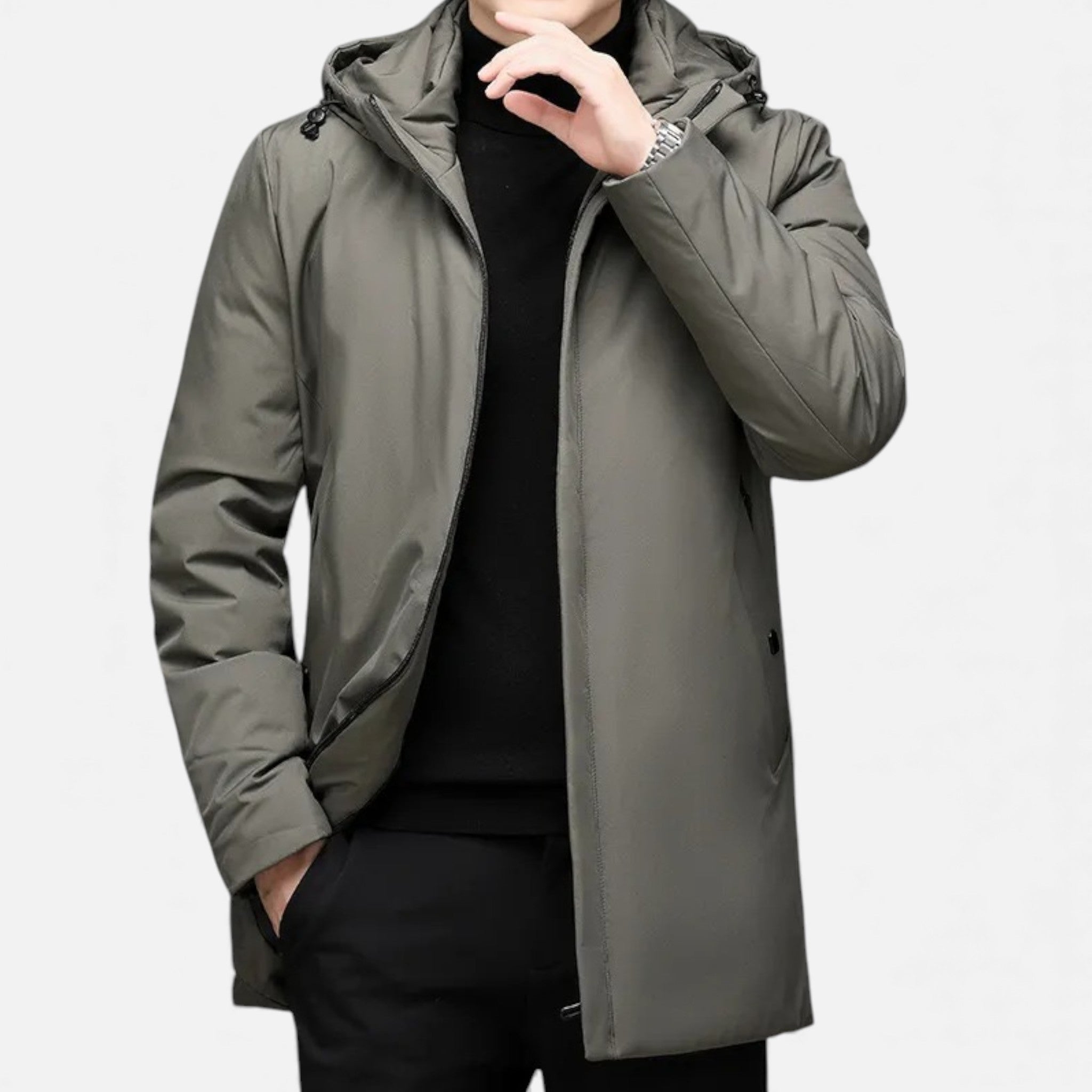 Valmonti | Men’s Hooded Cotton Winter Coat – Classic Padded Coat
