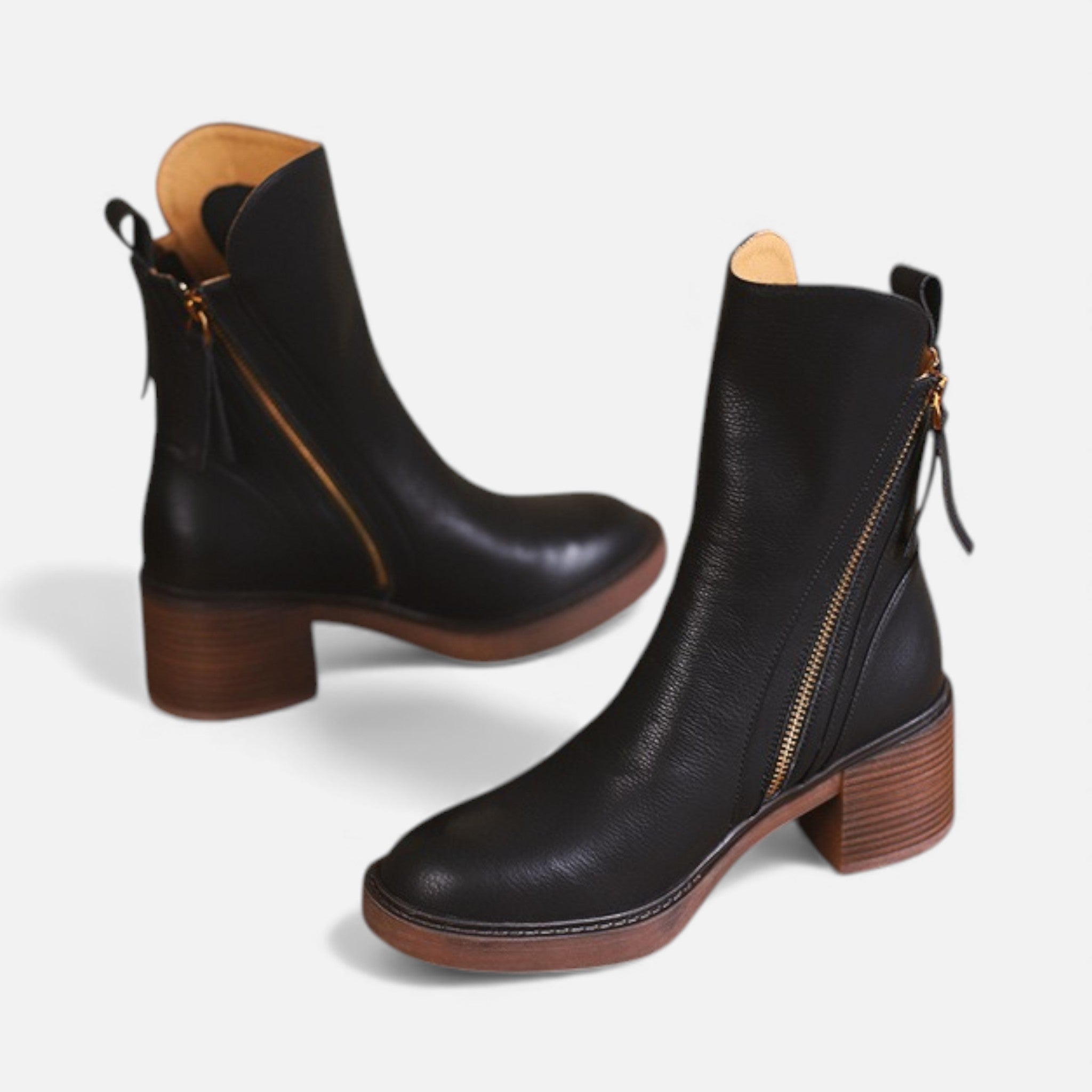 Valmonti | Women’s Classic British‑Style Leather Boots