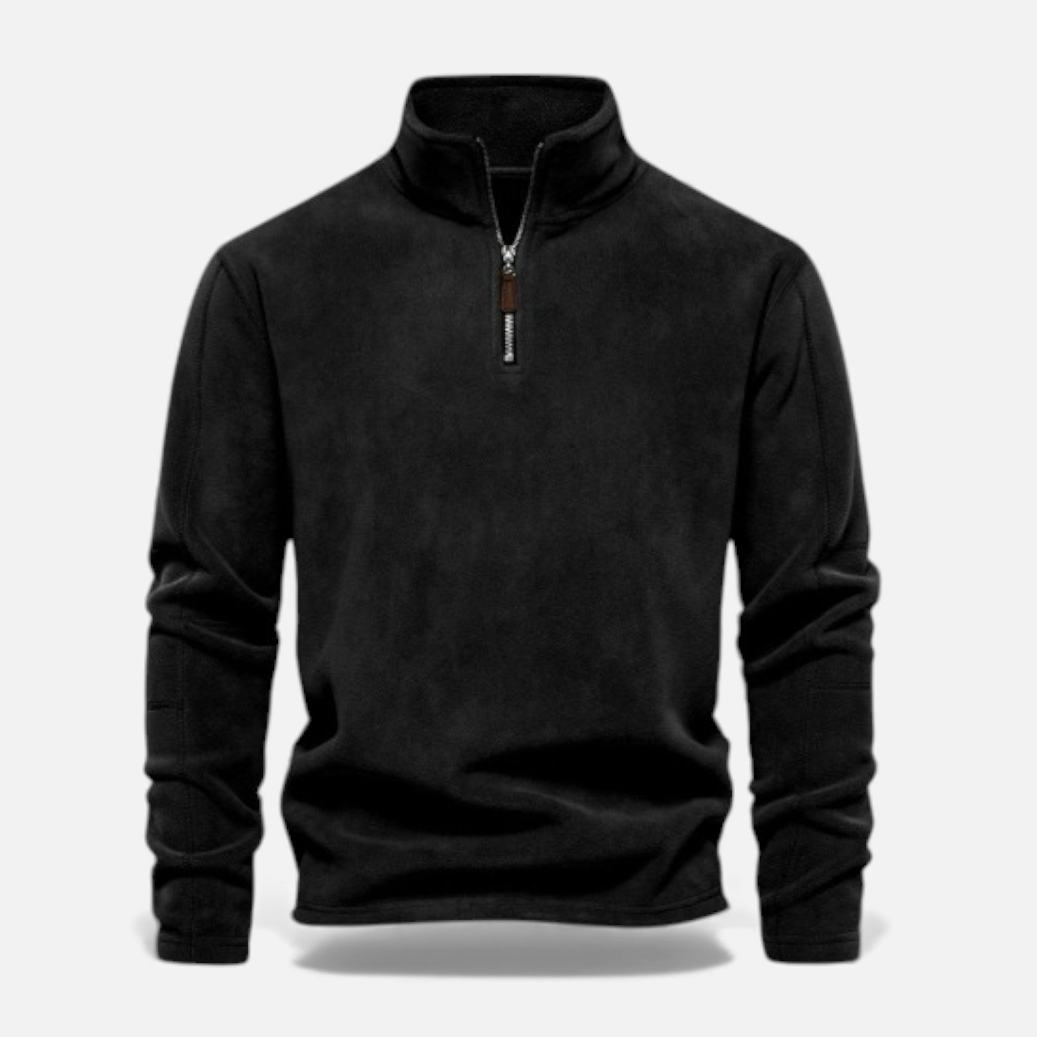 Valmonti | Men’s Fleece Zipper Pullover – Stand-Collar Sweatshirt