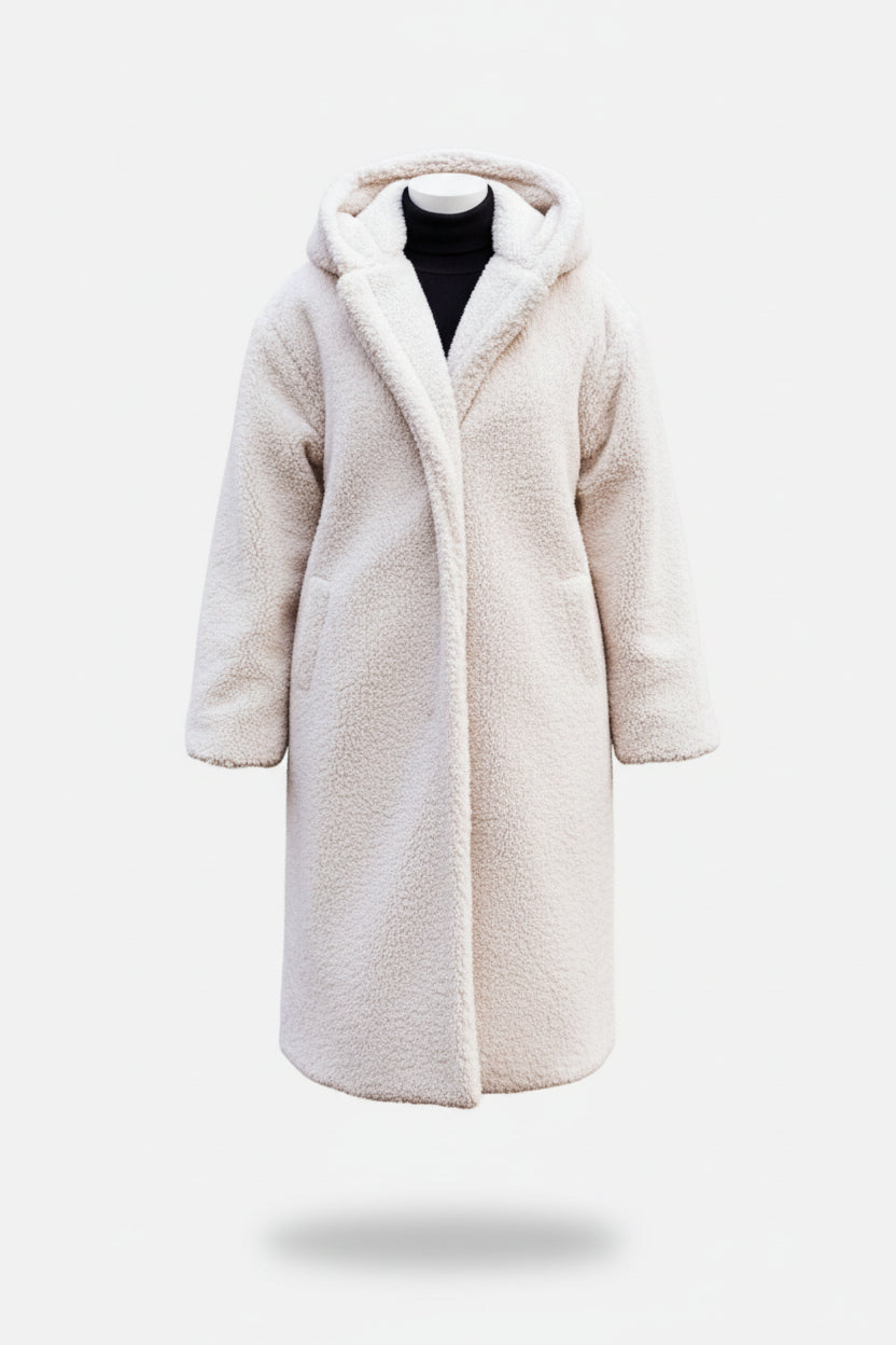 Valmonti | Cappotto Lungo da Donna in Morbido Finto Pile