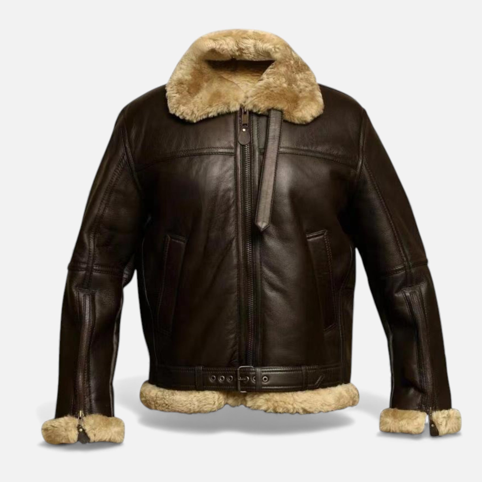 Valmonti | Men’s Fur-Lined Winter Jacket – Classic Warm Coat