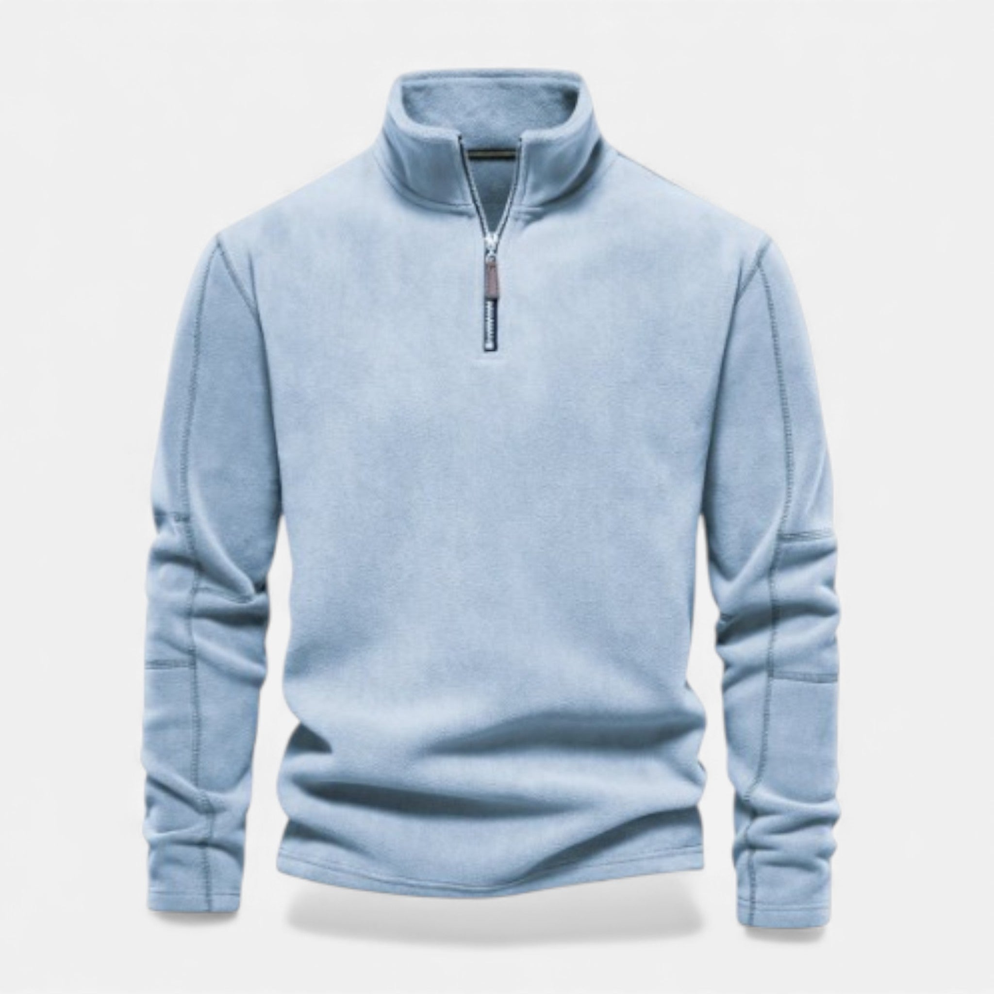 Valmonti | Men’s Fleece Zipper Pullover – Stand-Collar Sweatshirt