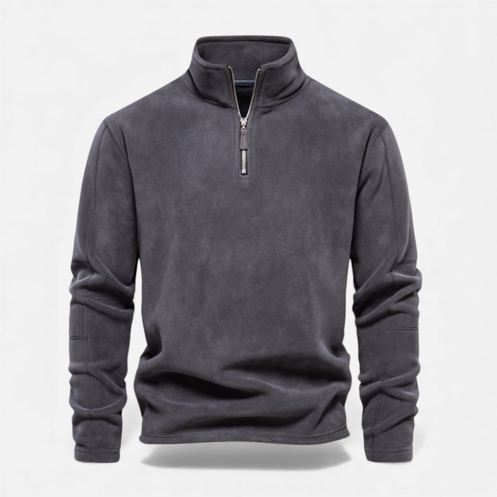 Valmonti | Men’s Fleece Zipper Pullover – Stand-Collar Sweatshirt