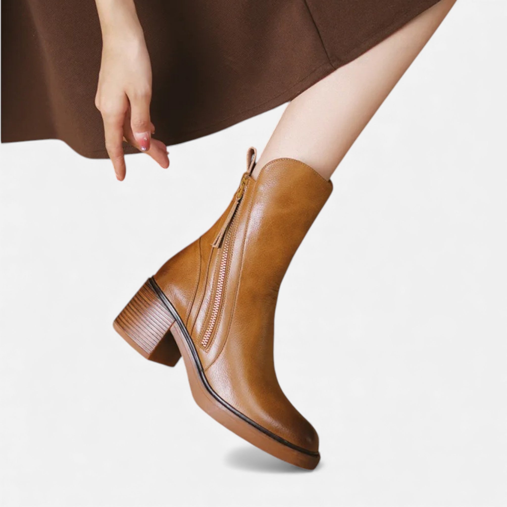Valmonti | Women’s Classic British‑Style Leather Boots